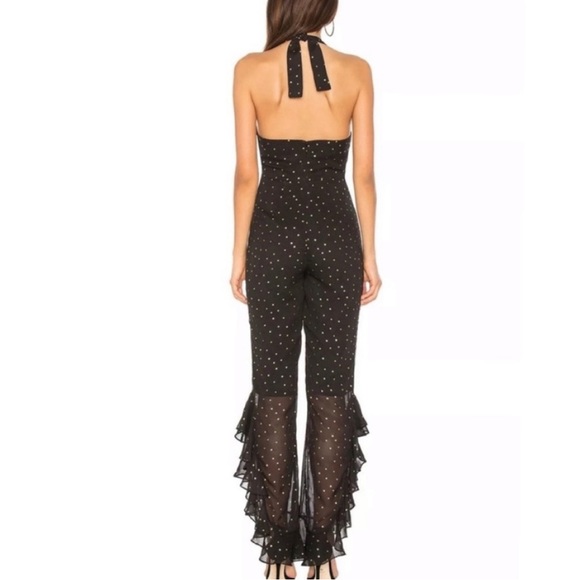 NWT Amanda Uprichard Moonlight Star Print Backless Roper Jumpsuit Size XS - Picture 9 of 11